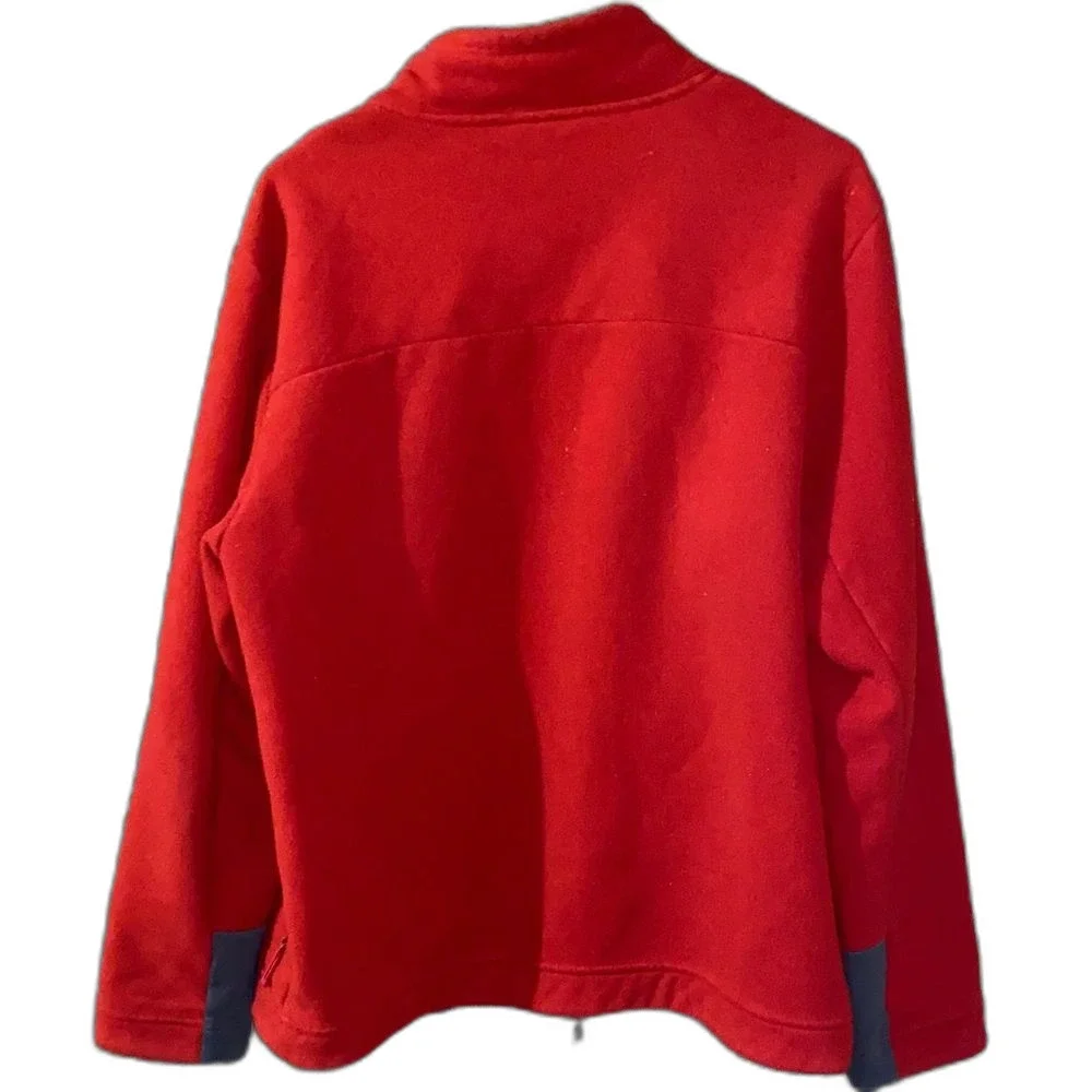 The North Face Men’s Fleece Jacket in Red and Grey
